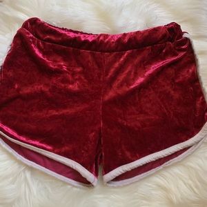 Velvet shorts